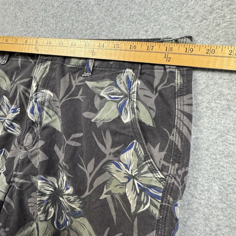 Urban Pipeline Cargo Shorts Mens 36 Multicolor Hawaiian Floral Twill‎ 11" Inseam - Picture 4 of 7